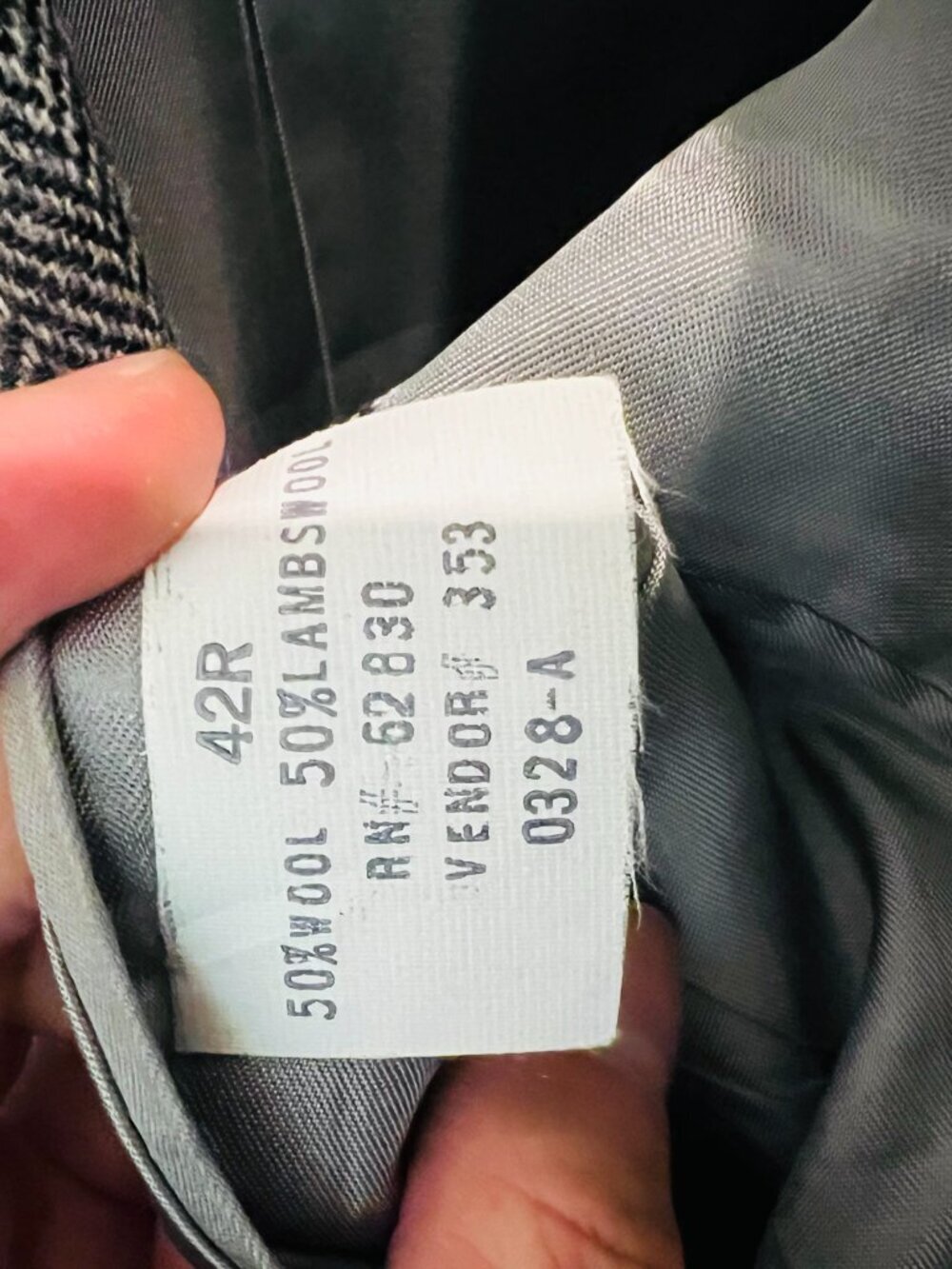 Vintage USA MADE 42R  100% Wool Heavyweight Tweed Blazer Sport Coat - Picture 8 of 16